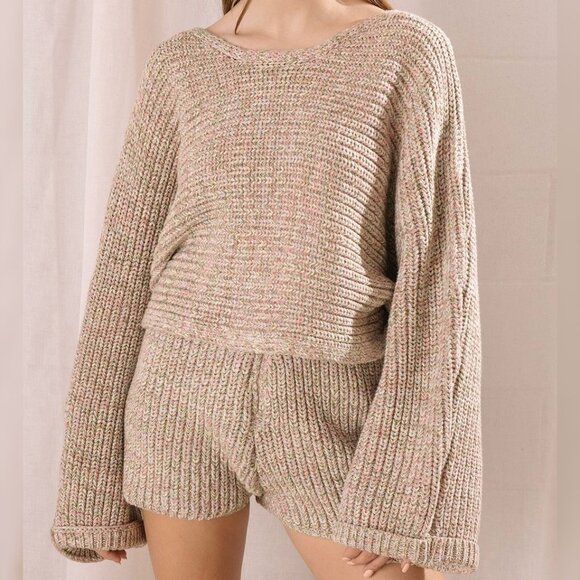 MIX IT UP MULTI COLOR HEAVY KNIT SWEATER - Picture 1 of 2